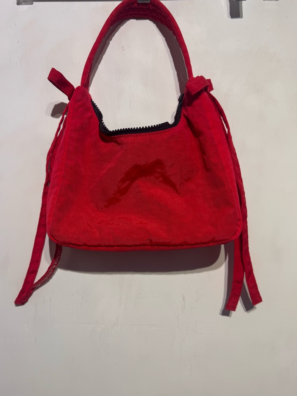 Baggu * Sandy Liang Red Bag with Ribbon Detailing